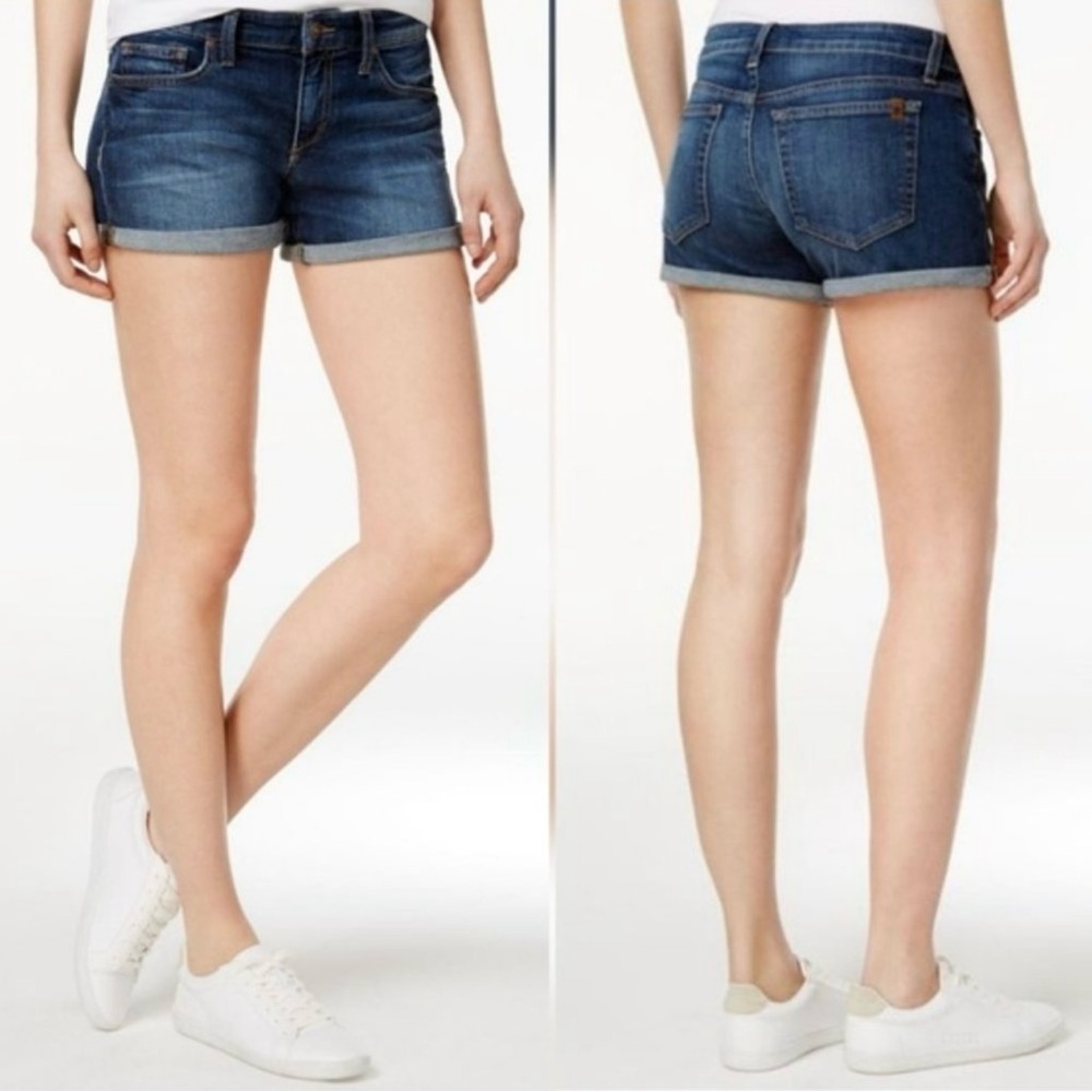 Joe’s Jeans Edlyn Rolled Cuff Mid Rise Jean Shorts Size 27